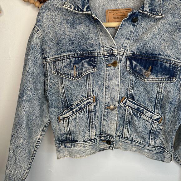 Vintage Palmetto's Acid Wash Denim Jean Jacket - Picture 3 of 6